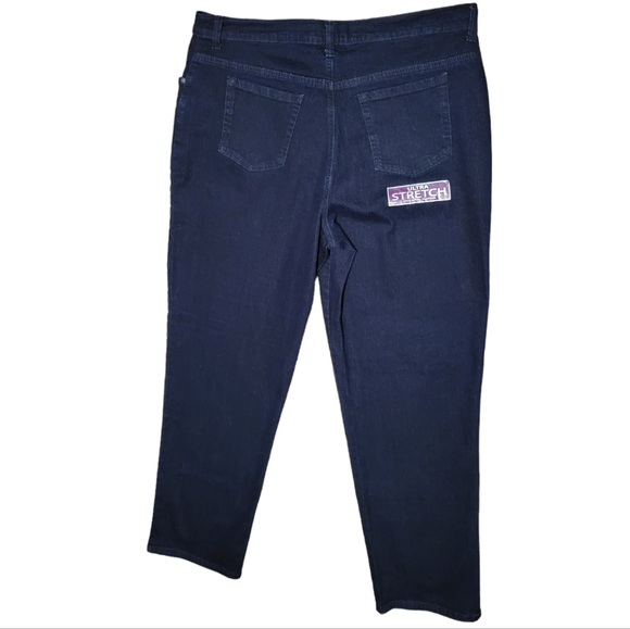 Gloria Vanderbilt Amanda Ultra Stretch Dark Blue Jeans NWT 18 - Picture 5 of 6